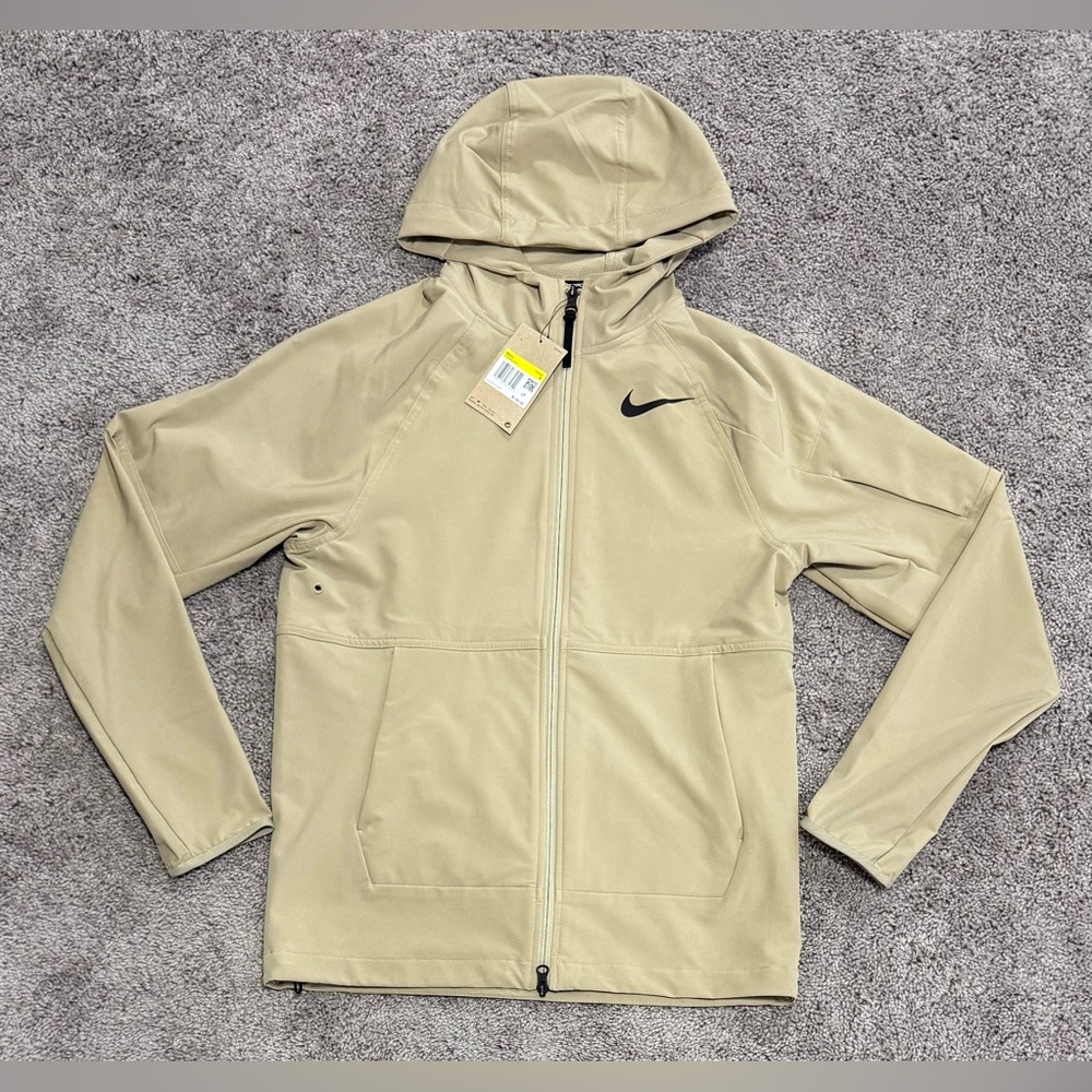Nike Pro Flex Vent Max Dri-FIT Winterized Fitness Jacket Brown Tan Size‎ Small